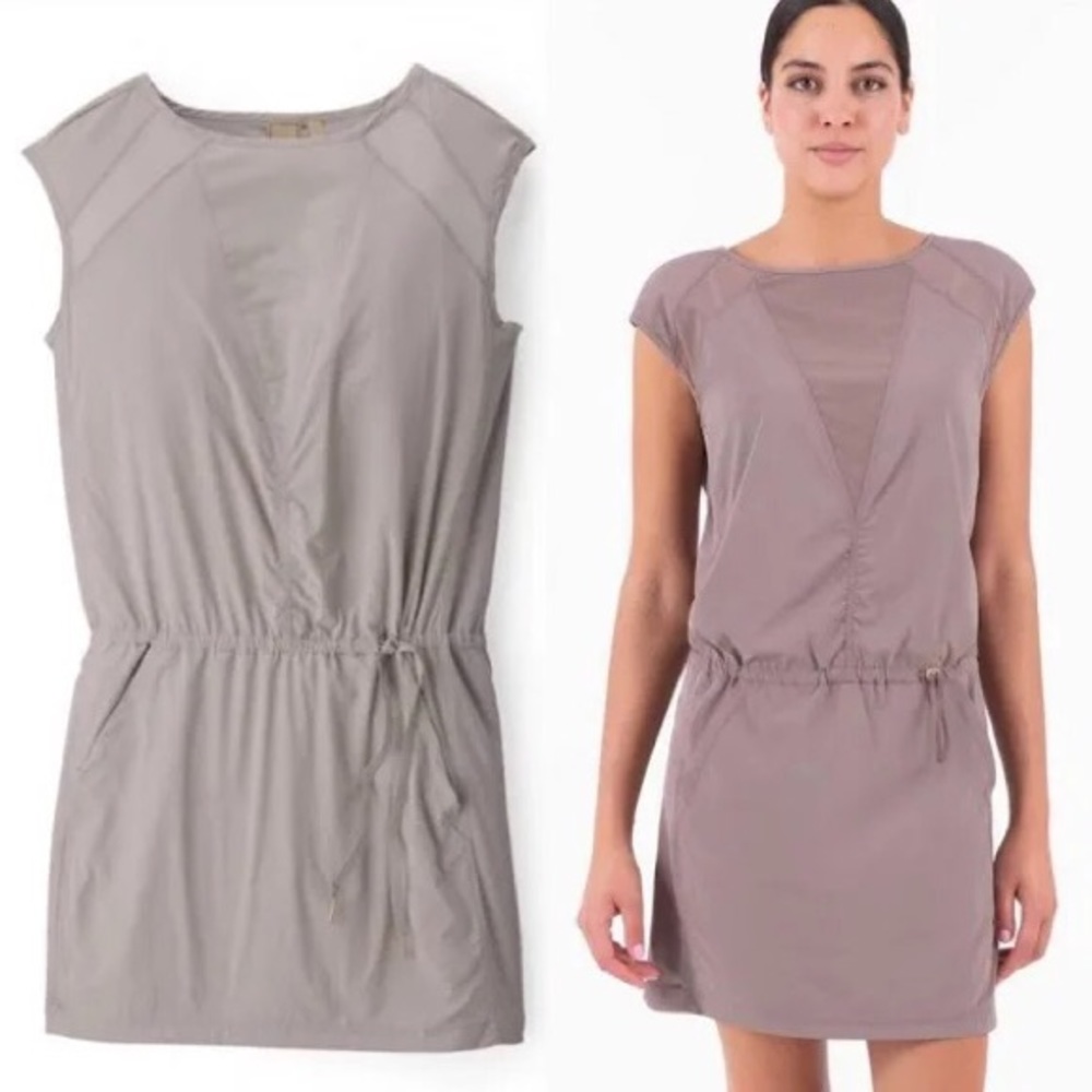 Indygena Laco Dress - Women's Size Small Neutral Lightweight Breathable Casual